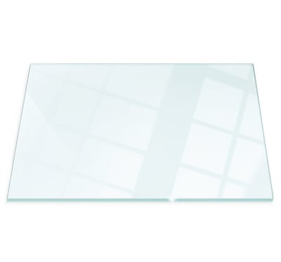 Wallfluent Transparant Kachel Vloerplaat - Rechthoek Plaat Onder Houtkachel - 100x70 cm - Rechthoek - Onderplaat Kachel