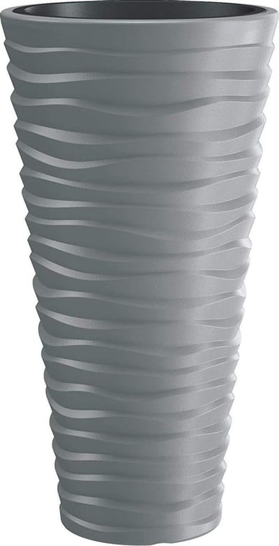 Bloempot met uitneembare inzet Sand Slim / antraciet