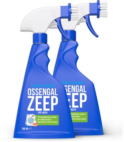 OSSENGALZEEP ONTVLEKKER Vero Shine – Bewezen formule met hoge concentratie ossengal – Tegen de meest hardnekkige vlekken – Voor alle wasbare textiel – Unieke borstelkop voor doelgerichte behandeling – Veilig voor kleuren.