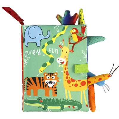 Babyspeelgoed, zacht 3D-stoffen boekje, eerste boekje, Montessori-speelgoed voor baby's, vroeg leren van basisvaardigheden, cognitief educatief speelgoed.