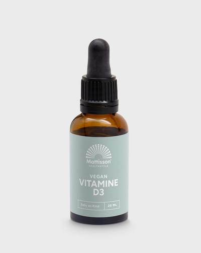Mattisson - Vegan Vitamine D3 Druppels - Baby & Kind - 10 mcg - 25ml