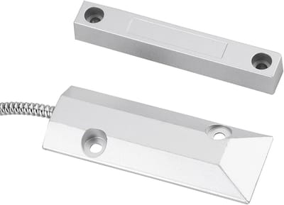 Magnetische Deursensor - Beveiligingsdetector - Huis Beveiligen - Alarmsysteem Compatibel - 106x38x10mm - Aluminium