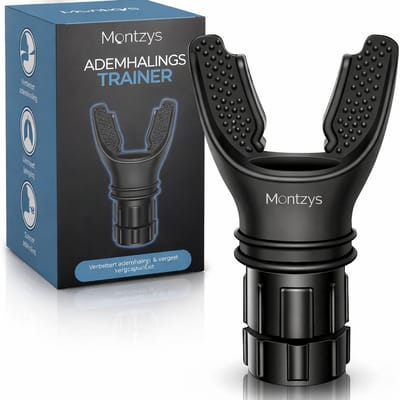 Montzys® Ademhalingstrainer - Longtrainer voor Ademhaling - Oxygen Ademtrainer - Ademhalingsoefeningen voor COPD, Astma & Sport