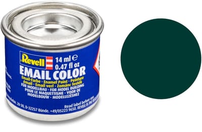 Revell Hobbyverf Enamel verf - #40 Black Green - Matt - Enamel - Verf potje - 14 ml