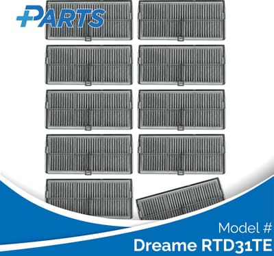 Dreame RTD31TE Filters (10 Stuks, Plus.Parts® alternatief voor RHF14)