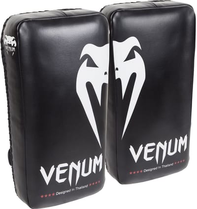 Venum Giant Arm Kick Pads Thai Pads Zwart Wit -