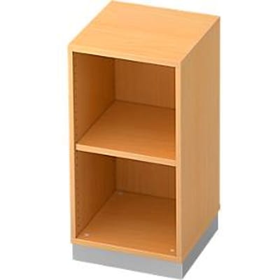 Boekenkast, spaanplaat, B 400 x D 400 mm, 2 OH, beukendecor