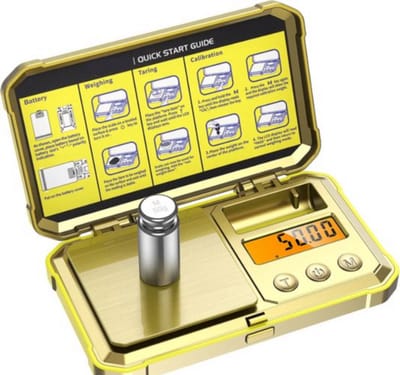 Digitale Juweliersweegschaal 200g 0,01g met 50g Kalibratieweeghout – Professionele Elektronische Pocketweegschaal voor Precisieweegschalen