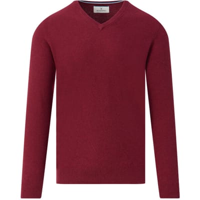 The BLUEPRINT Premium Trui V-hals Heren Rood