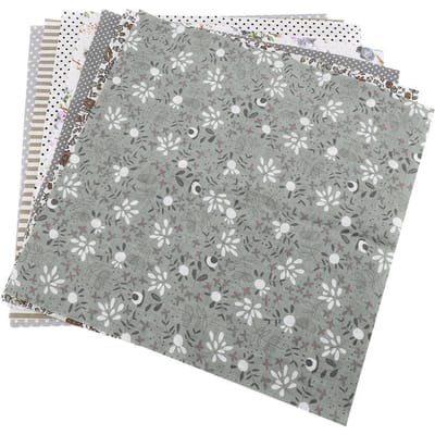 3 Soorten 7 Stuks 50*50cm Katoen Stof DIY Gemengde Vierkanten Vooraf Gesneden Beddengoed Suite Kwartieren Bundel gray