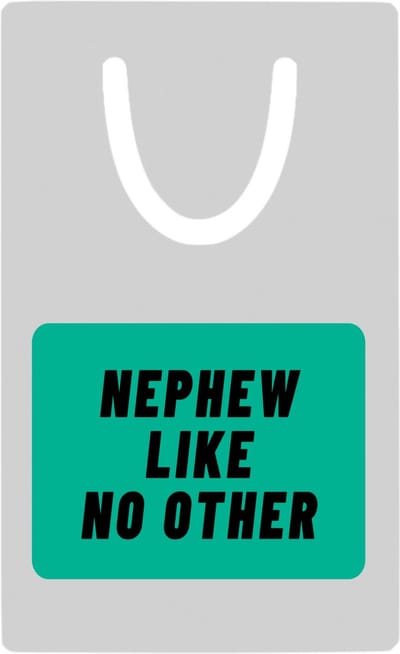 Hacebo® - nephew like no other metalen boekenlegger - Neef - geweldige neef - niemand anders - verjaardag - cadeau - kado - bedankje - geschenk Bladwijzer boekenleggers - 7.6 cm x 5cm