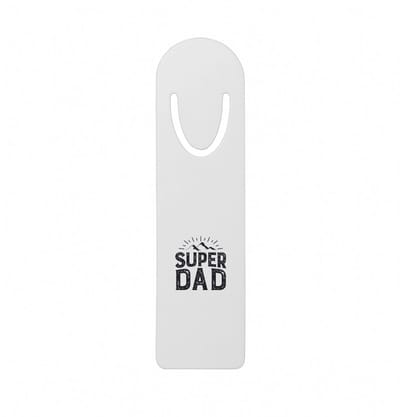 Hacebo® - Super dad metalen boekenlegger - Papa - Vader - Cadeau - vaderdag Bladwijzer boekenleggers - 12.7 cm x 3.2cm