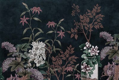 Fotobehang darkroom2 DD121908 Livingwalls Walls by Patel 3 Groen Blauw Vlies 270 x 400 cm (4 delen) 3D Fotobehang op maat