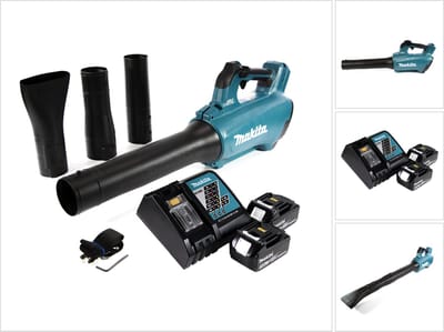 Makita DUB 184 RF accu-blazer 18 V borstelloos + 2x accu 3,0 Ah + oplader