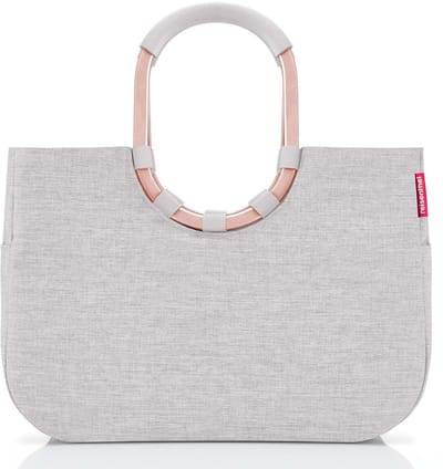 Reisenthel Loopshopper L Shopper - 25L - Frame Twist Sky Rose Grijs