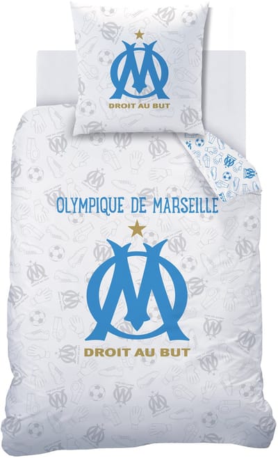 Olympique Marseille Dekbedovertrek Univers - 140 x 200 + 63 x 63 cm - Katoen