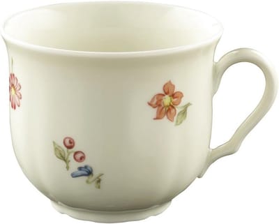 Kleurrijke porseleinen koffiekop 0,23 L met bloemenprint Theeaccessoire
