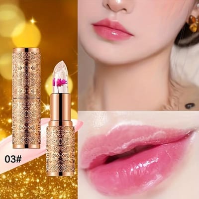 Kleurveranderende Lippenstiften Non Cup Stick Bloem Make-up Voor Vrouwen Waterdichte Langhoudende Cosmetica Matte Lippenstift