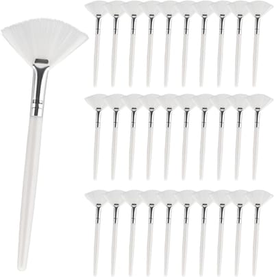 Set van 30 zachte gezichtsmaskerkwasten, multifunctionele make-upkwasten voor vrouwen en meisjes, ideaal voor cosmetische toepassingen en huidverzorging
