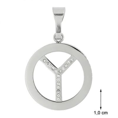 Blinx Jewels Stalen Hanger Y Symbool