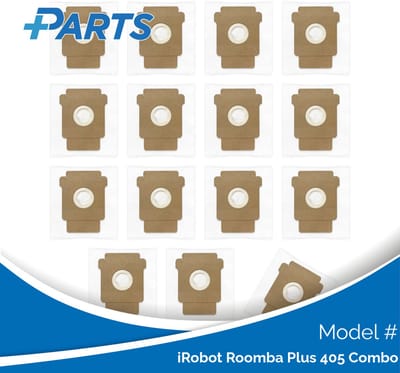 iRobot Roomba Plus 405 Combo Stofzakken (15 Stuks, Plus.Parts® alternatief voor 4849916)