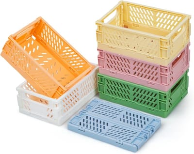 6 Stuks Opvouwbare Opbergboxen - Multifunctionele Opslag Bakken voor Kast, Boekenkast, Badkamer en Keuken