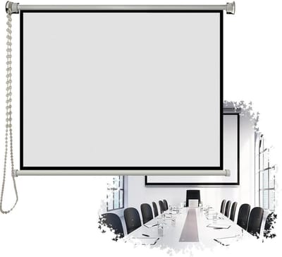 Projectiescherm - Filmscherm HD - Thuisbioscoop Maken - Handmatig Neerklapbaar - 50 inch - Wit
