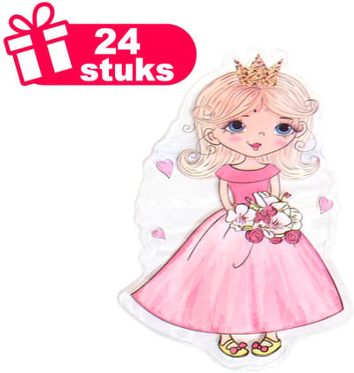 Decopatent - 24 Stuks Traktatie Uitdeelzakjes - Model: Prinsessen - Snoepzakjes Kinderfeestje met Clipsluiting - Snoep / Traktatie Prinses / Princes zakjes