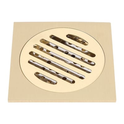 Dailygoods- Afvoerputje Antiek Ontwerp - Afvoerputje Douche - Afvoerputje Zeefje - Waterafvoerfunctie - Insectenwerend - 10x10 Cm - Afvoerput