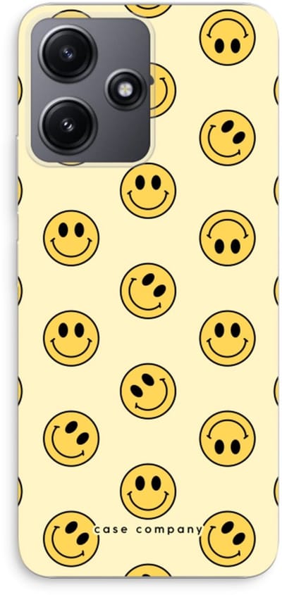 Case Company® - Hoesje geschikt voor Xiaomi Redmi 12 hoesje - Smiley N°2 - Soft Cover Telefoonhoesje - Bescherming aan alle Kanten en Schermrand