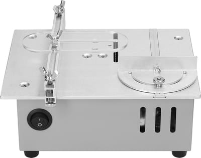 Mini Tafelzaag – 96W Elektrische Zaag – Verstelbaar Zaagblad met T-aanslag & Beschermkap – Voor DIY, Modelbouw & Houtbewerking