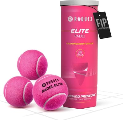 Padelballen Roze - Sportballen Ballen - Wedstrijd Padel - Lage Druk Ontwerp - 3 Stuks - Roze