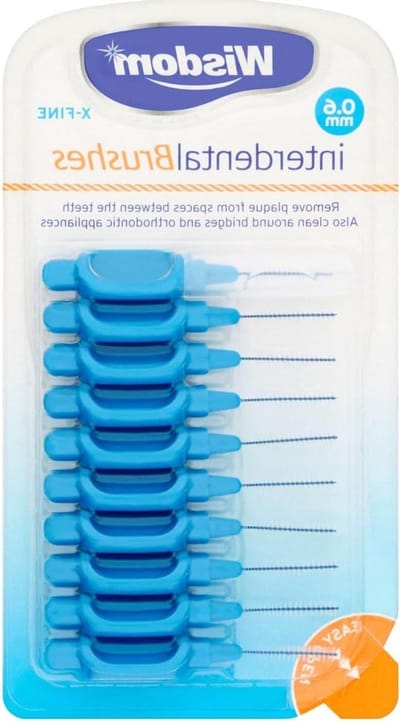 Interdentale borstel - Tandenborstel - Mondhygiëne - X-Fijn - Pak van 10 - Blauw