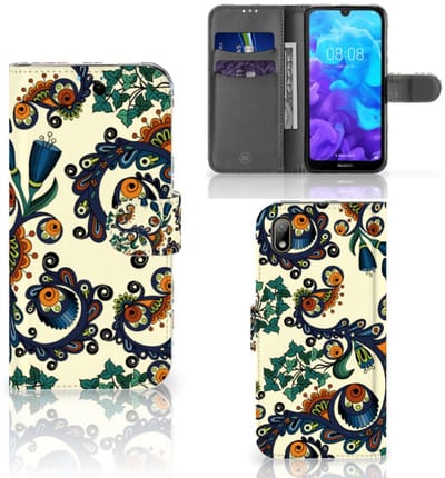 Wallet Case Huawei Y5 (2019) Barok Flower
