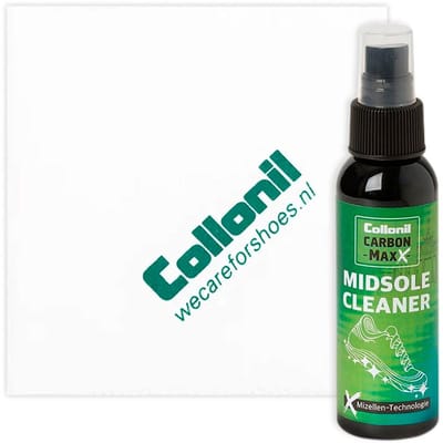 Collonil Carbon MaxX | Sneakerverzorging set | Schoenzool reinigen | Midsole cleaner + poetsdoek