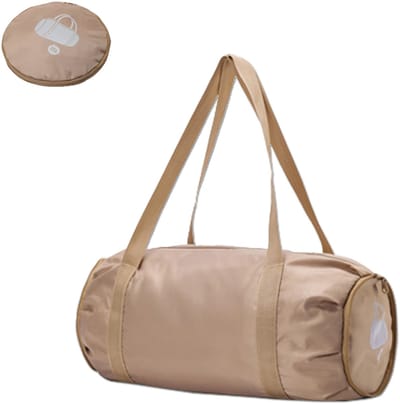 Opvouwbare sporttas - Met natte en droge zakken - Ultralichte reistas - Grote capaciteit - Spatwaterdicht - Sporttas voor een overnachting - Weekendtas - Strand - Modieus-28*28*48cm-Bruin