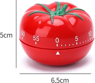 *** Rode Tomaat Kookwekker - Analoge Timer - Tomaatvorm - Makkelijk te Gebruiken - van Heble® **
