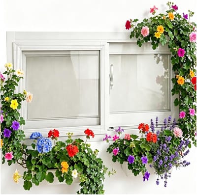 Schuifraam met Gehard Glas - Ventilatieraam Schuurraam - Kelder Ventileren - Inclusief Insectengaas - 40x80 cm - Wit