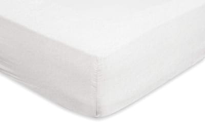 Molton Hoeslaken - Wit - 90 x 200 cm - 100% Katoen met Elastiek - Voor Matras tot 25 cm