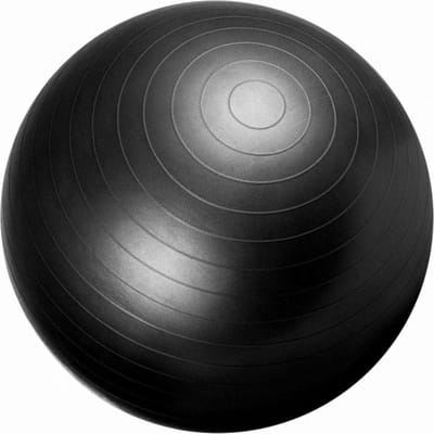 Gorilla Sports Fitnessbal Ø 75 cm - incl. Pomp - Gym bal - Yoga - Belastbaar tot 500 kg - Zwart