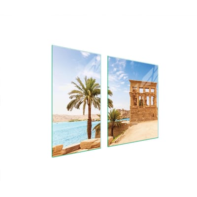 TMK ArtDeko - Beschermplaat - 90x52 cm - Voor alle Soorten Fornuizen - Glas