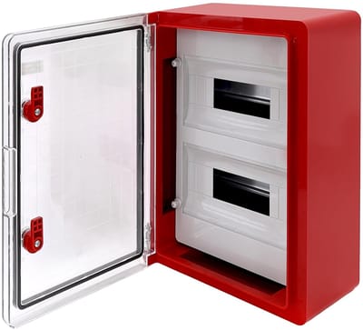 Verdeel kast buiten - Stroomkast tuin - Elektrische installatie - IP65 waterdicht - 300 x 400 x 170 mm - Grijs