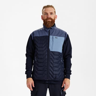 Engel Entire gevatteerd bodywarmer 5328-142 - Deep Blue / Dark Sea - XS