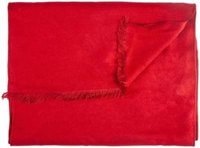 Bamboe Sjaal - Accessoire Dames - Stijlvol Afwerken - Zacht Als Kasjmier - 30 x 180cm - Donker Rood