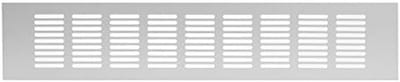 Ventilatierooster Rechthoekig Aluminium Zilver 80mm x 400mm - Rooster Ventilatie