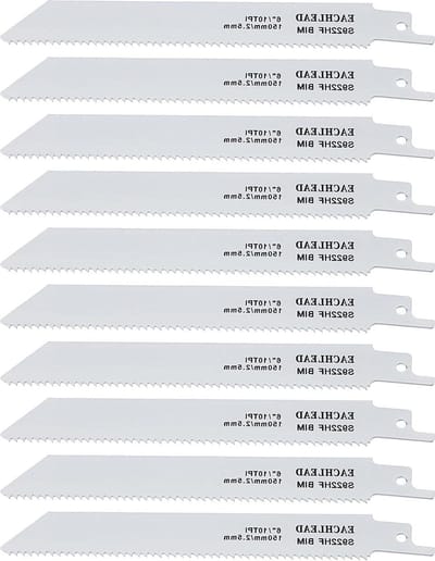 S922HF 10TPI 150mm BiMetal Reciproating Sabre Zaagbladen - Snel Snijden voor Hout en Metaal