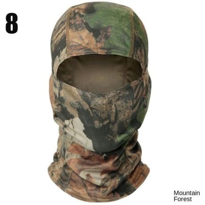 Fietsmasker met volledig gezichtsmasker, militaire camouflage bivakmuts, bescherming voor buitenactiviteiten zoals vissen en jagen, legerhelmvoering, pet of sjaal.