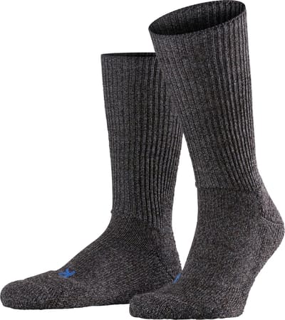 FALKE Walkie Ergo eenkleurig wol functioneel materiaal sokken unisex grijs - maat 39-41
