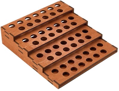 Houten Cosmetica Koffer - Dailygoods- Lippenstifthouder 4-laags