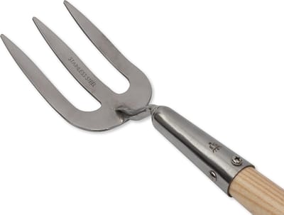 Onkruidvork - Tuinvork - Onkruid wieden - Spiegelgepolijste kop - 124.5 cm - Niet gespecificeerd